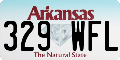 AR license plate 329WFL