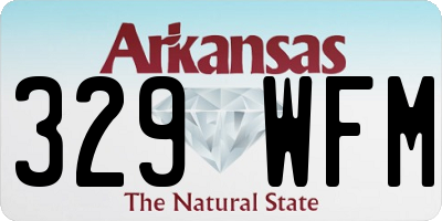 AR license plate 329WFM