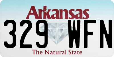AR license plate 329WFN