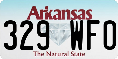 AR license plate 329WFO