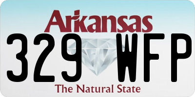AR license plate 329WFP