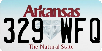 AR license plate 329WFQ