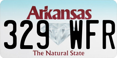 AR license plate 329WFR