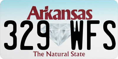 AR license plate 329WFS