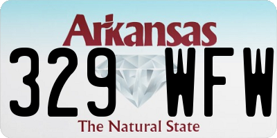 AR license plate 329WFW