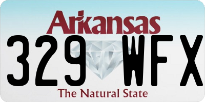 AR license plate 329WFX