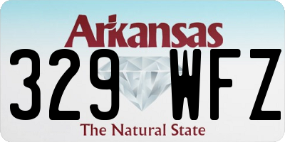 AR license plate 329WFZ