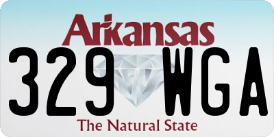 AR license plate 329WGA