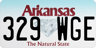 AR license plate 329WGE