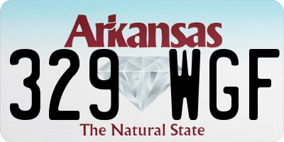 AR license plate 329WGF
