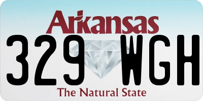 AR license plate 329WGH