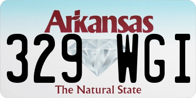 AR license plate 329WGI