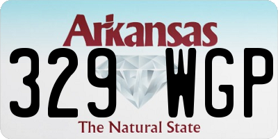 AR license plate 329WGP