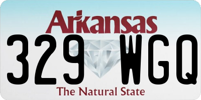 AR license plate 329WGQ