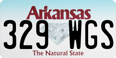 AR license plate 329WGS
