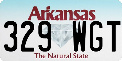 AR license plate 329WGT