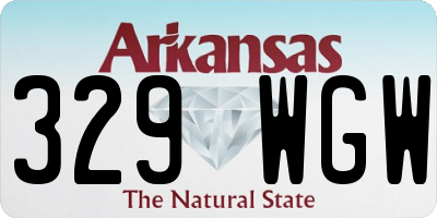 AR license plate 329WGW