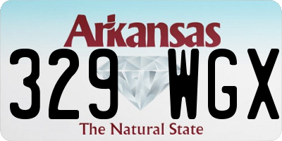 AR license plate 329WGX