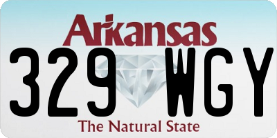 AR license plate 329WGY