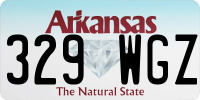 AR license plate 329WGZ