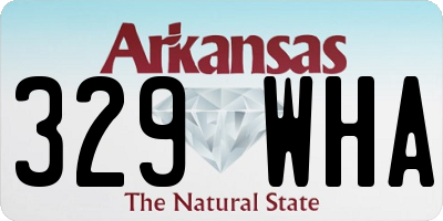 AR license plate 329WHA