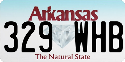 AR license plate 329WHB