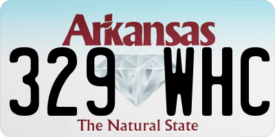 AR license plate 329WHC