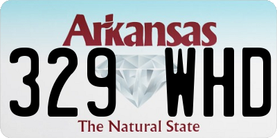 AR license plate 329WHD
