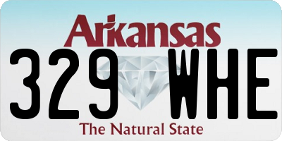 AR license plate 329WHE