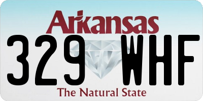 AR license plate 329WHF