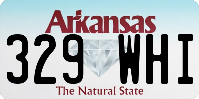 AR license plate 329WHI