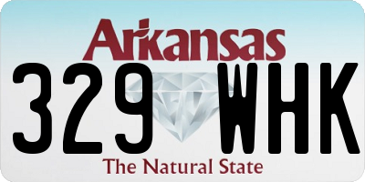 AR license plate 329WHK