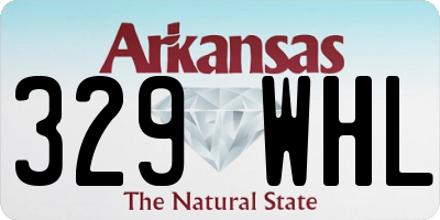 AR license plate 329WHL