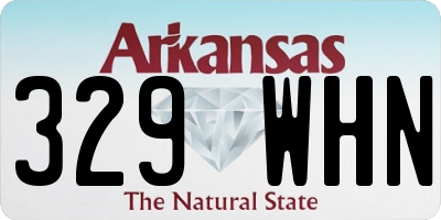 AR license plate 329WHN