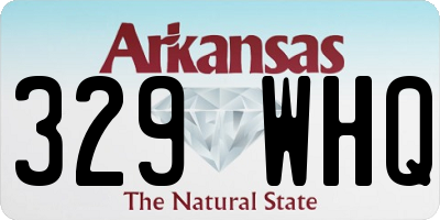 AR license plate 329WHQ