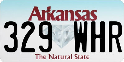 AR license plate 329WHR