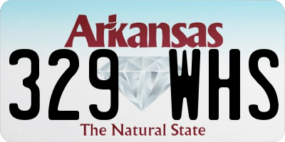 AR license plate 329WHS