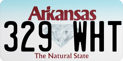 AR license plate 329WHT