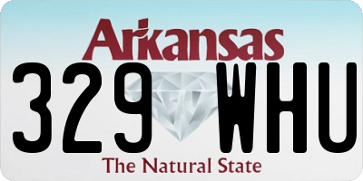 AR license plate 329WHU