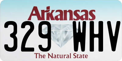 AR license plate 329WHV