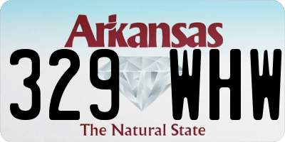 AR license plate 329WHW