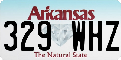 AR license plate 329WHZ