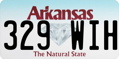 AR license plate 329WIH