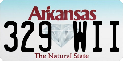 AR license plate 329WII