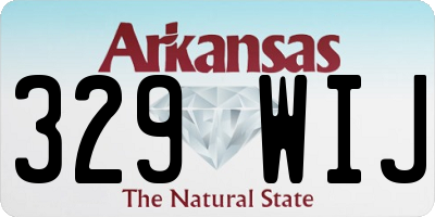 AR license plate 329WIJ
