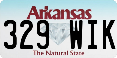AR license plate 329WIK