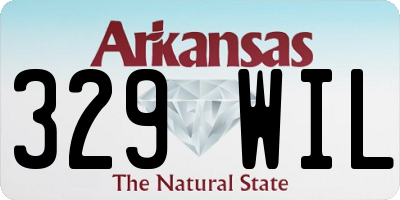 AR license plate 329WIL
