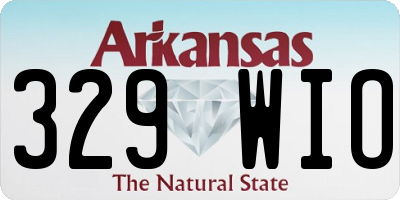 AR license plate 329WIO