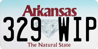 AR license plate 329WIP