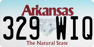 AR license plate 329WIQ